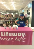 yoghurt sampling staff