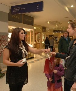 shopping centre promotions staff Westfield London