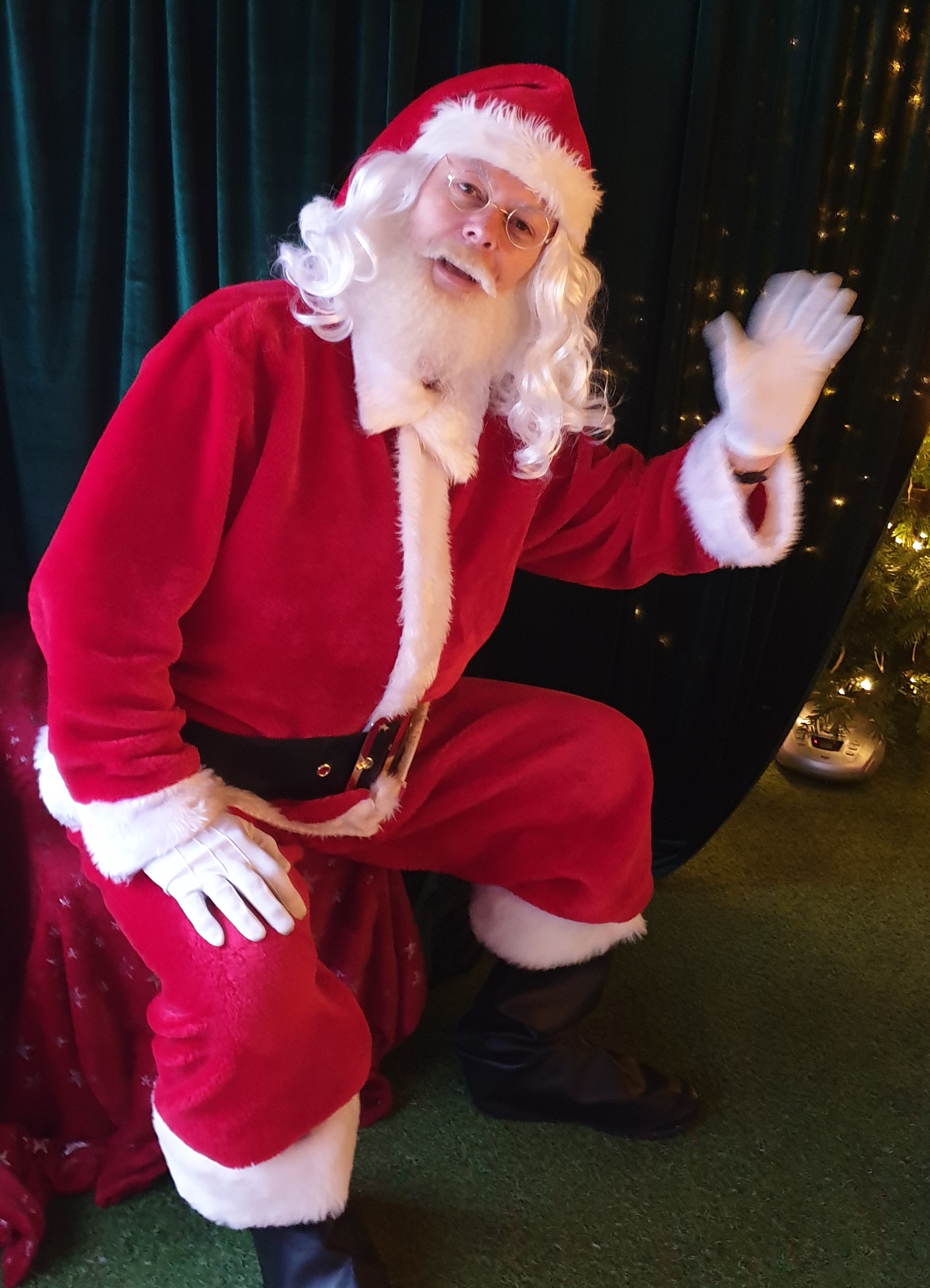Santa at party