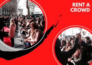 rent a crowd London for a red carpet event