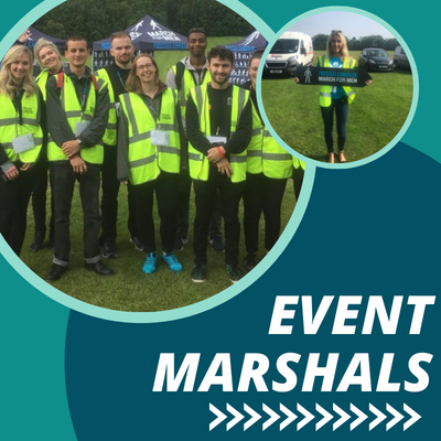 stewards and marshals for walking events