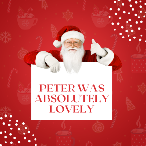 Peter was absolutely lovely