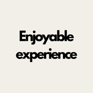 Enjoyable experience