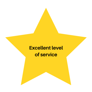 Excellent level of service