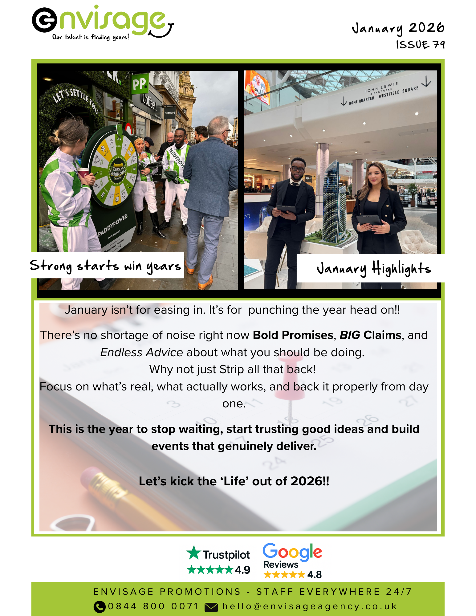 Envisage Newsletter - January 2026