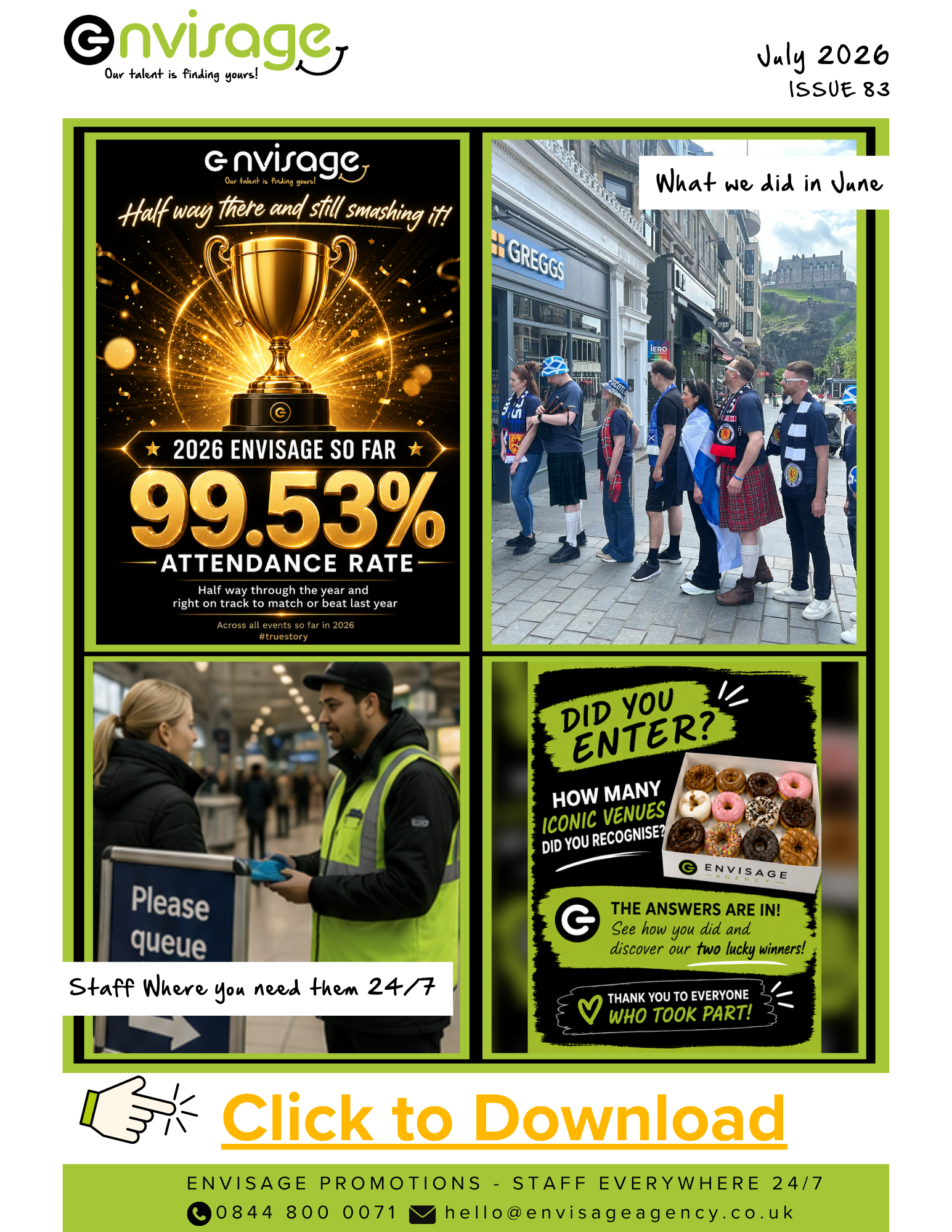 July Newsletter Envisage