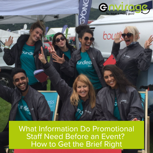 what information in your promo staff briefing